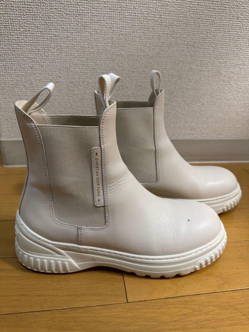 Christian Dior Short Boots Shoes EU 35.5 US 5.5 White Authentic