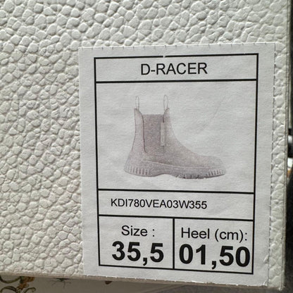 Christian Dior Short Boots Shoes EU 35.5 US 5.5 White Authentic