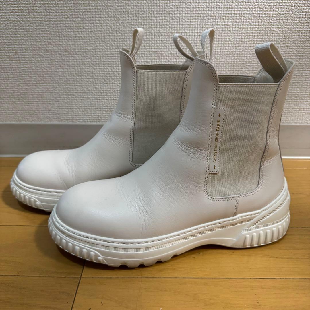 Christian Dior Short Boots Shoes EU 35.5 US 5.5 White Authentic