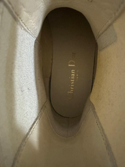 Christian Dior Short Boots Shoes EU 35.5 US 5.5 White Authentic