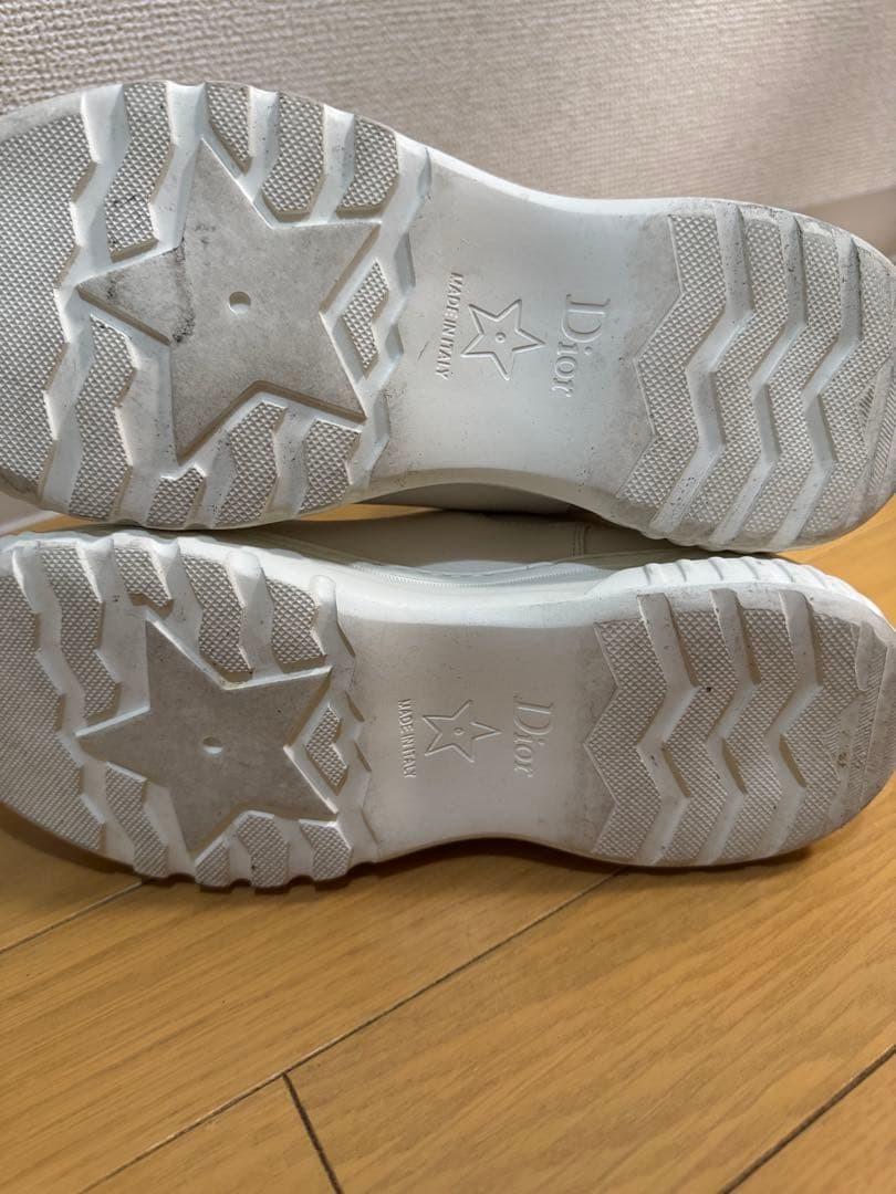 Christian Dior Short Boots Shoes EU 35.5 US 5.5 White Authentic