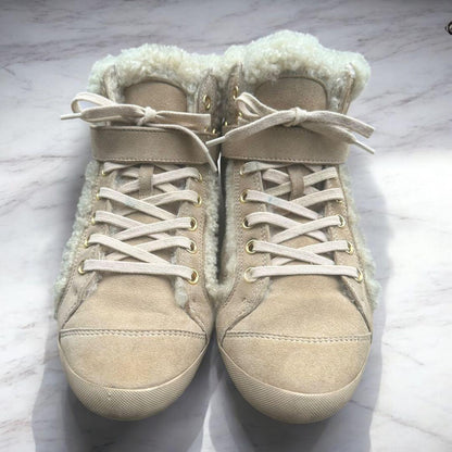 Christian Dior Sneakers Shoes Logo High-Cut EU 36.5 US 6.5 Suede Boa Authentic