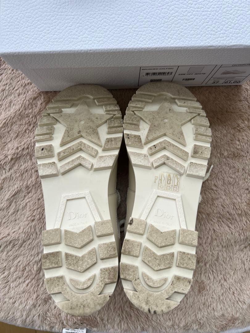 Christian Dior Sneakers Shoes Low-Cut EU 37 US 7 Off White Authentic