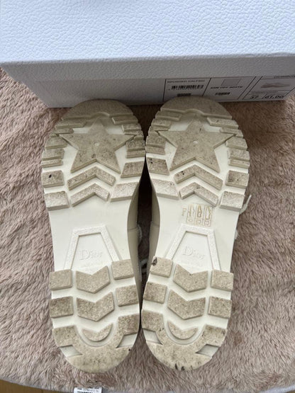 Christian Dior Sneakers Shoes Low-Cut EU 37 US 7 Off White Authentic