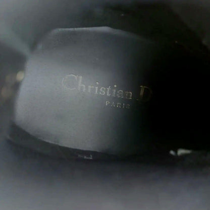 Christian Dior WALK'N'DIOR Sneakers Shoes High-Cut EU 37 US 7 Black Authentic