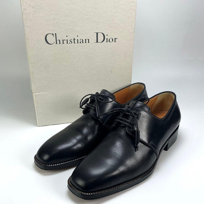 Christian Dior Loafers Dress Shoes EU 37 US 7 Leather Black Authentic