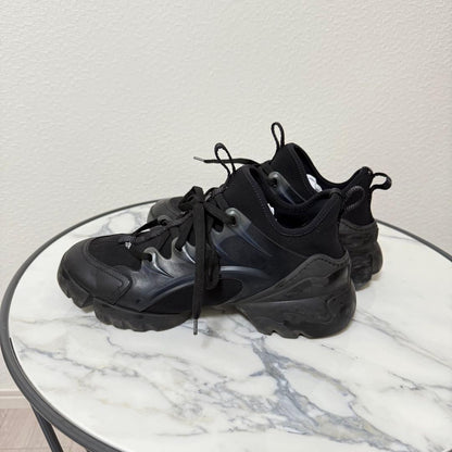Christian Dior D-Connect Sneakers Shoes EU 37 US 7 Black Authentic