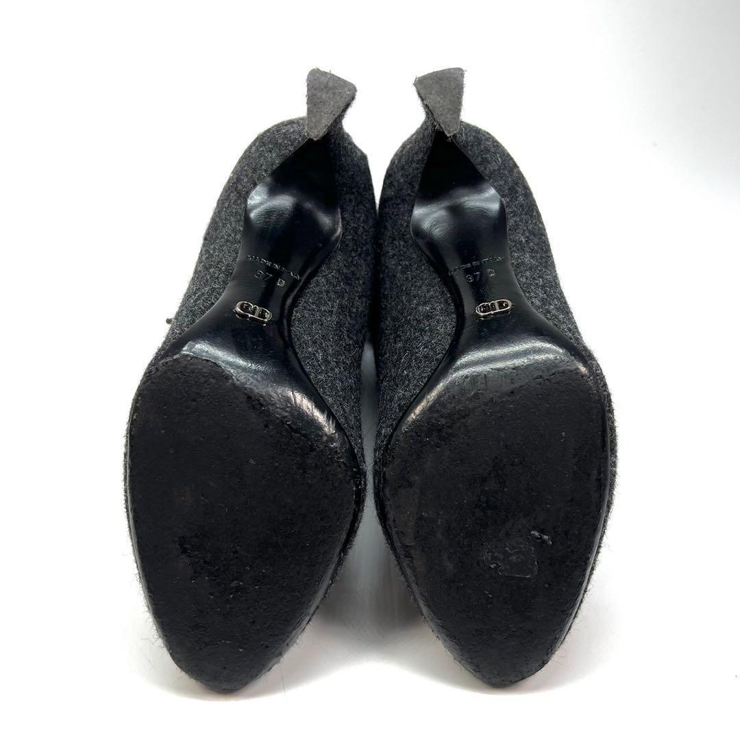 Christian Dior Short Boots Shoes EU 37 US 7 Dark Gray Authentic