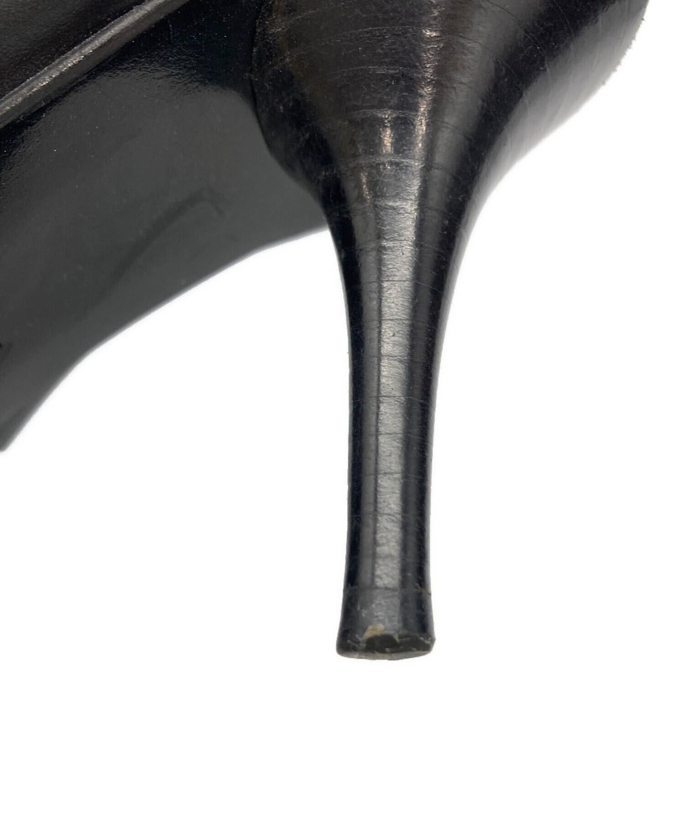 Saint Laurent Boots Shoes EU 36.5 US 6.5 Leather Black Authentic