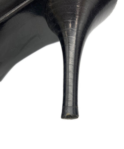 Saint Laurent Boots Shoes EU 36.5 US 6.5 Leather Black Authentic