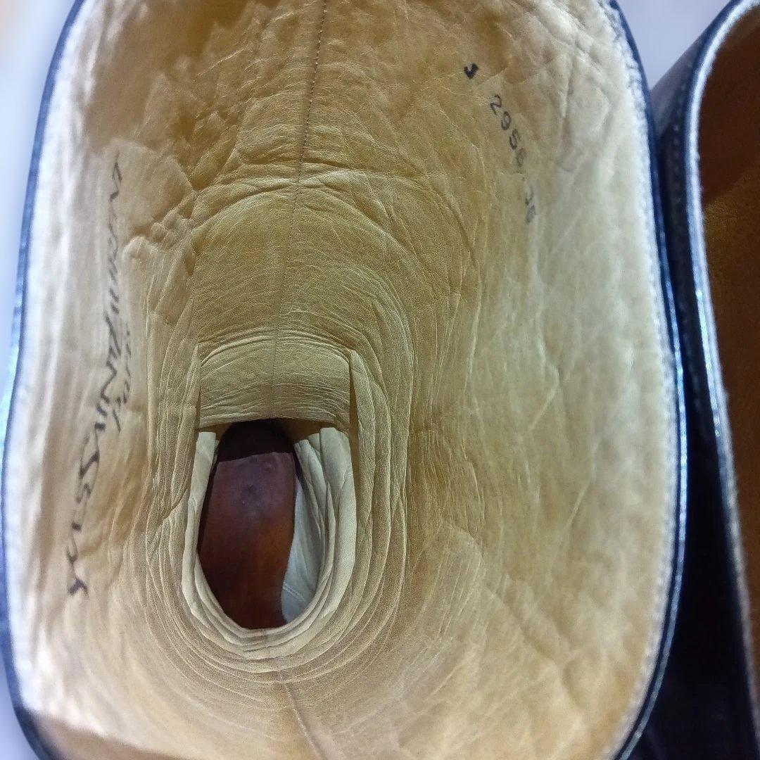 Saint Laurent Long Boots Shoes EU 37 US 7 Leather Suede Black Authentic