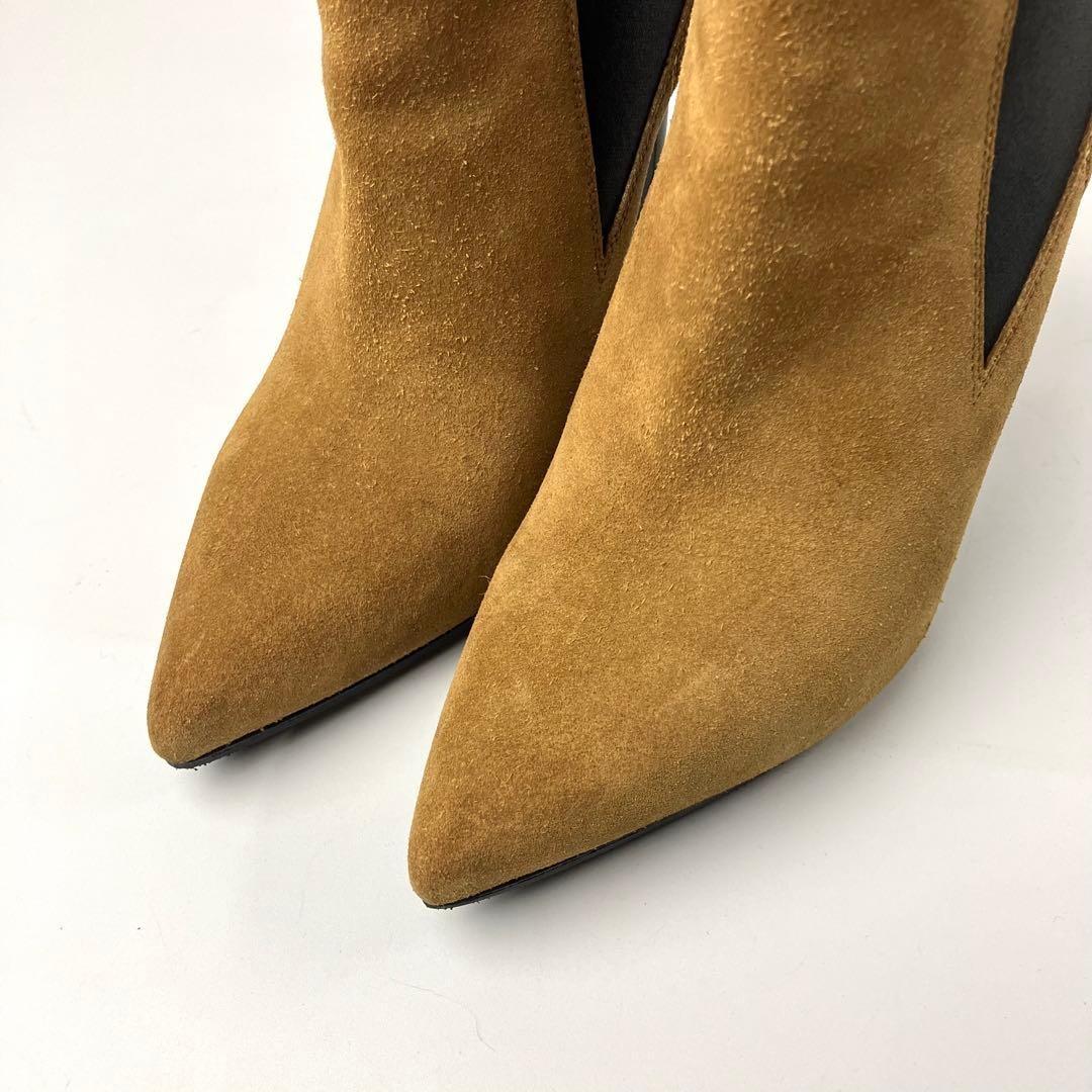 Saint Laurent Paris Short Boots Shoes EU 37 US 7 Leather Suede Cinnamon Caramel