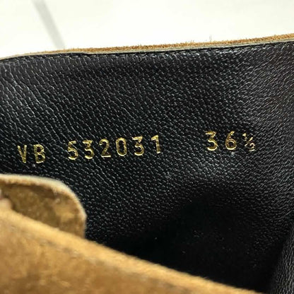 Saint Laurent Paris Short Boots Shoes EU 36.5 US 6.5 Suede Brown Authentic