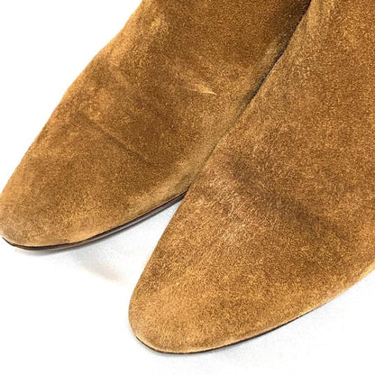 Saint Laurent Paris Short Boots Shoes EU 36.5 US 6.5 Suede Brown Authentic