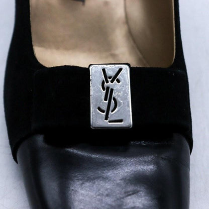 Saint Laurent Shoes Pumps Heel EU 37.0 US 7.0 Black Authentic