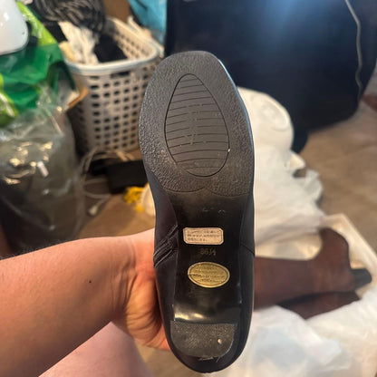 Saint Laurent Long Boots Shoes EU 36.5 US 6.5 Leather Black Authentic