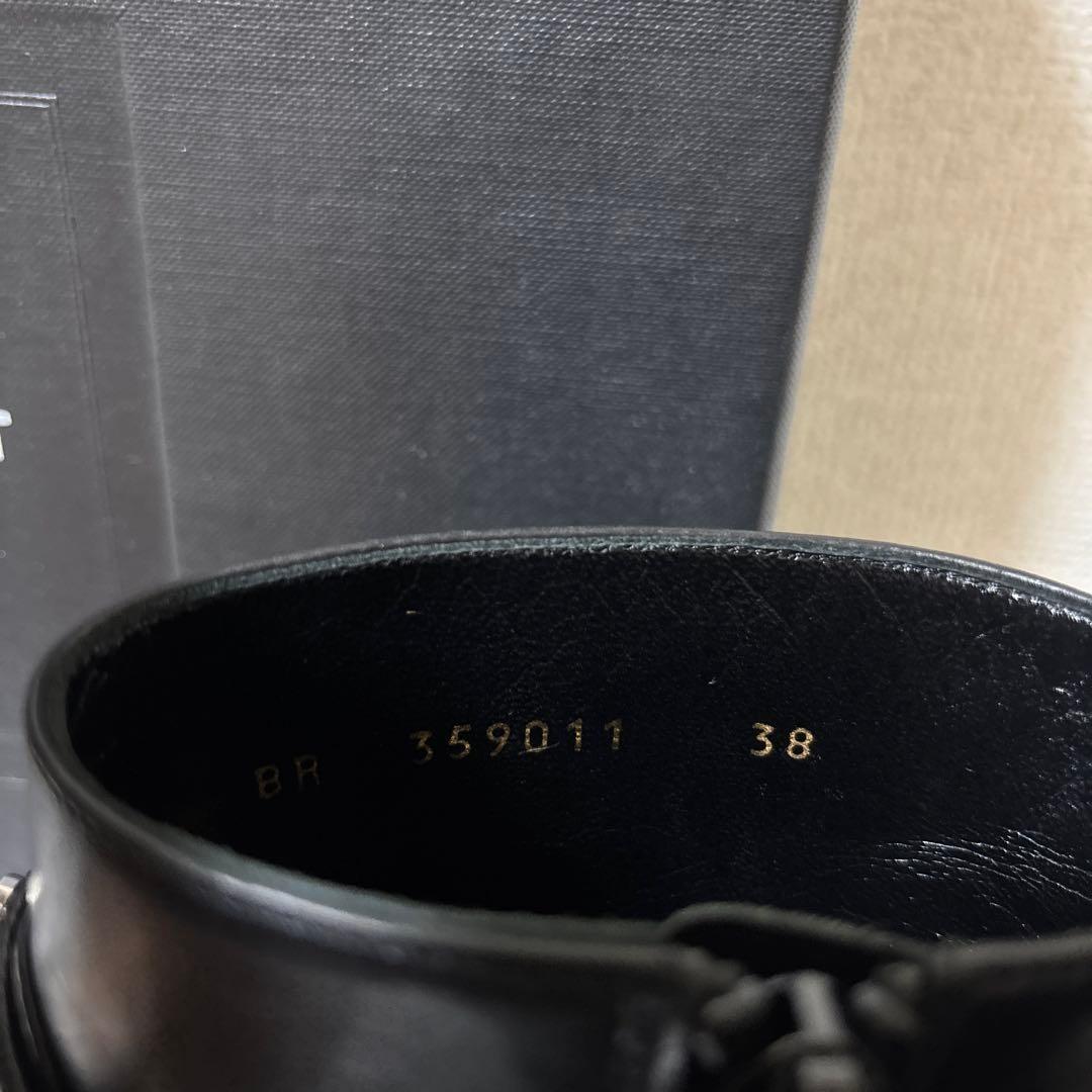 Saint Laurent Paris Short Boots Shoes Studs EU 38 US 8  Black Authentic