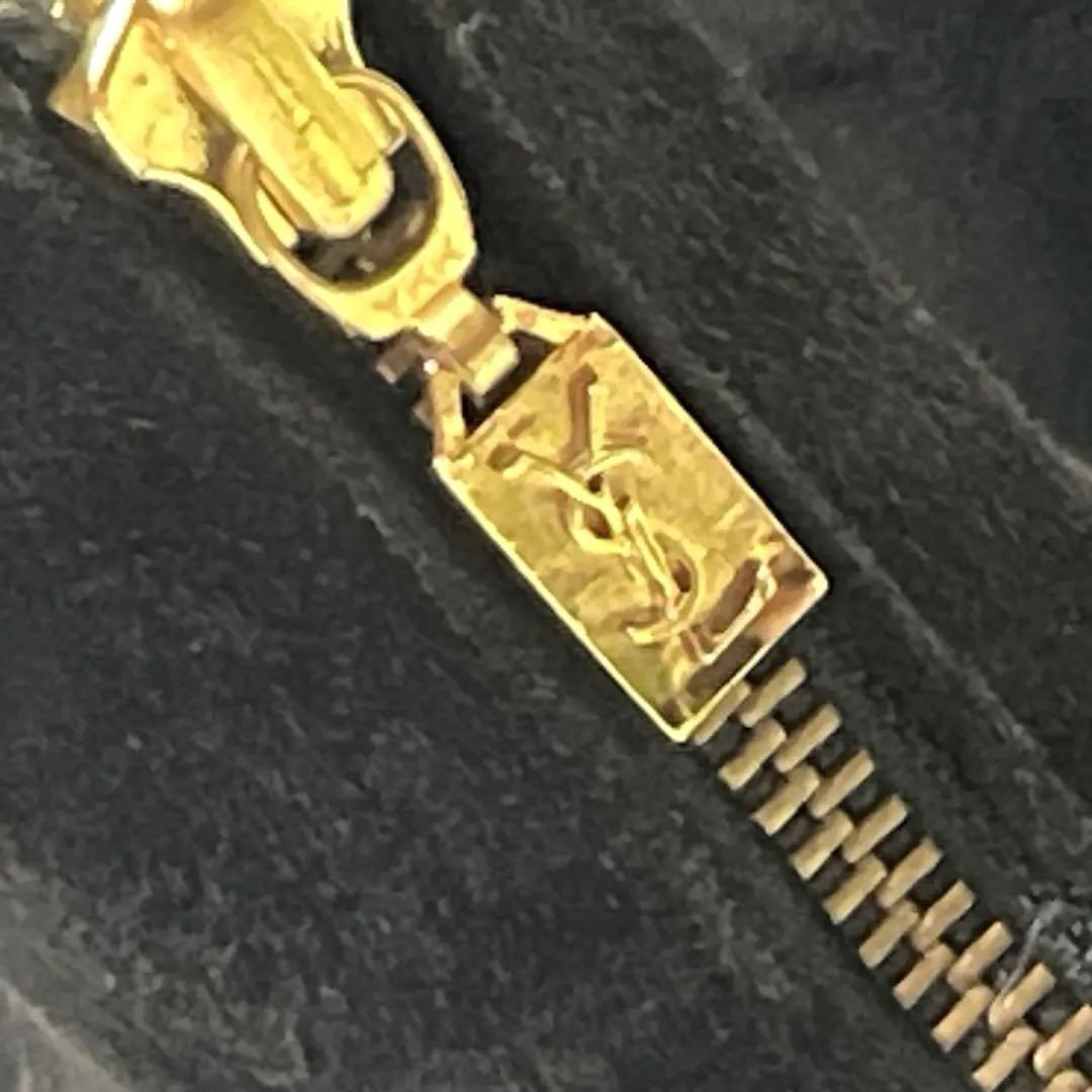 Saint Laurent Short Boots Shoes EU 35 US 5 Suede Black Authentic