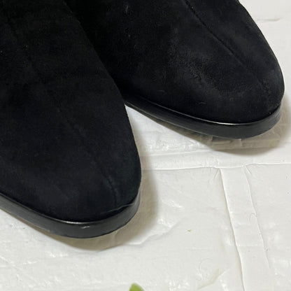 Saint Laurent Short Boots Shoes EU 35 US 5 Suede Black Authentic