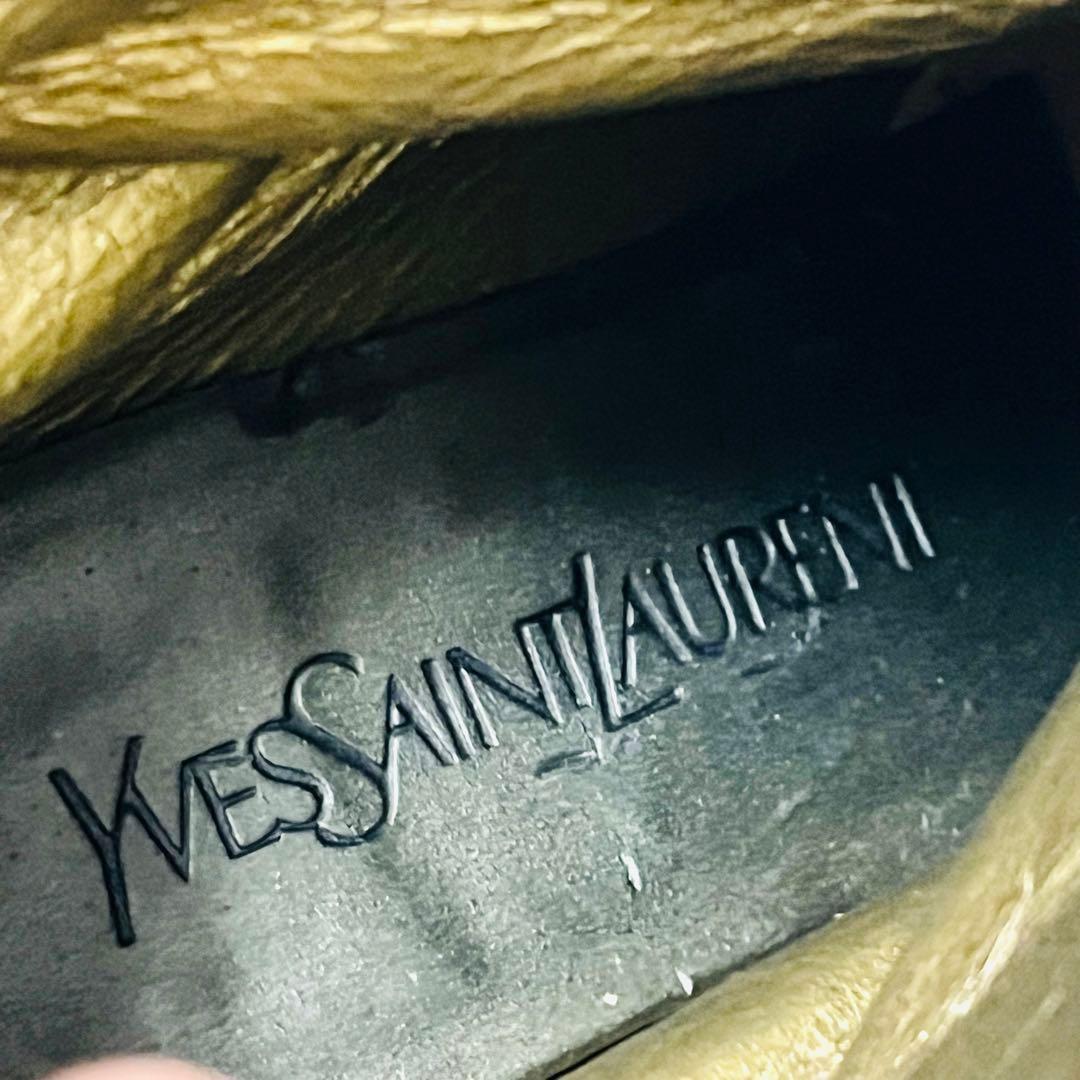 Saint Laurent Short Boots Shoes EU 35 US 5 Suede Black Authentic