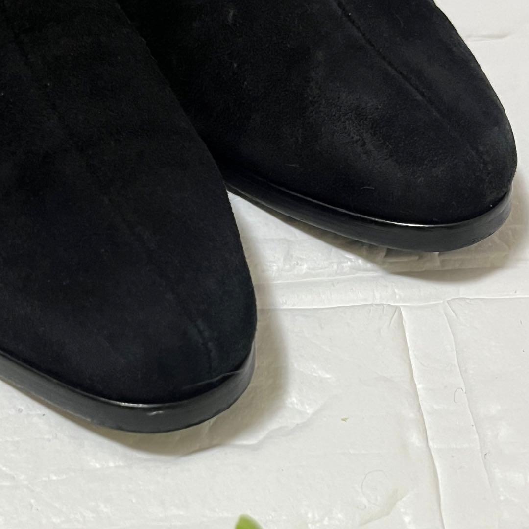 Saint Laurent Short Boots Shoes EU 35 US 5 Suede Black Authentic