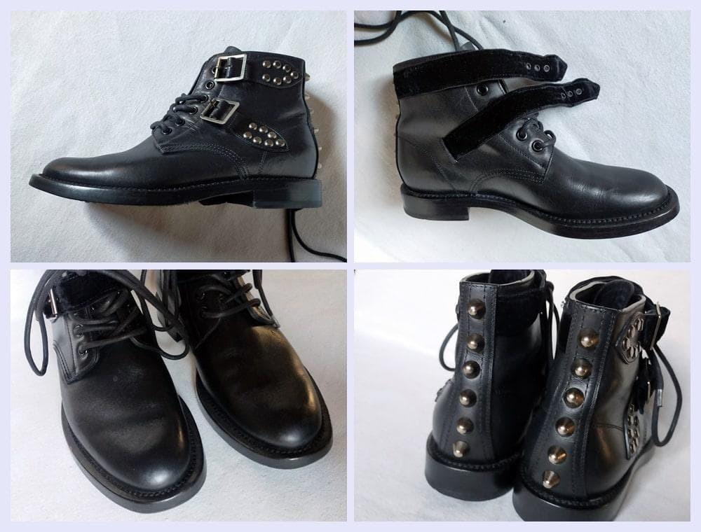 Saint Laurent Boots Shoes EU 37 US 7 Black Authentic