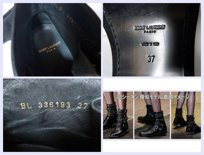 Saint Laurent Boots Shoes EU 37 US 7 Black Authentic