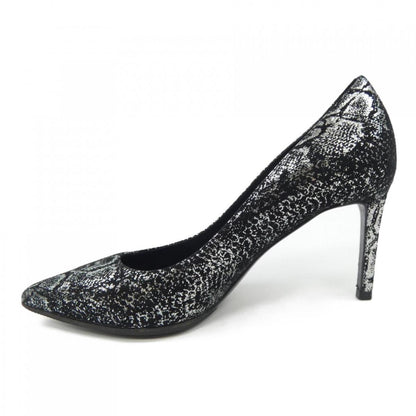 Saint Laurent Shoes Pumps Heel EU 36.5 US 6.5 Black Silver Authentic