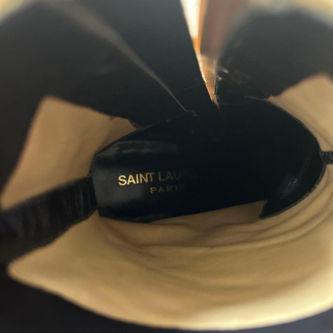 Saint Laurent Short Boots Shoes EU 35 US 5 Suede Brown Authentic