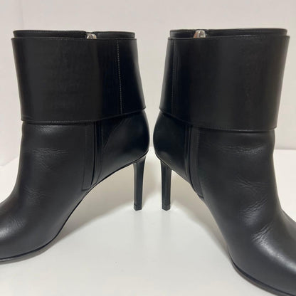 Saint Laurent Paris Short Boots Shoes EU 35.5 US 5.5 Leather Black Authentic