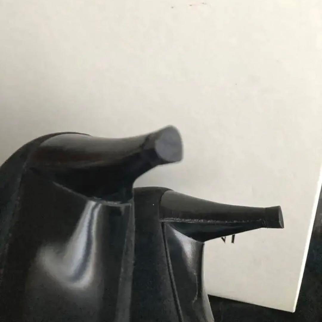 Saint Laurent rive gauche Short Boots Shoes EU 36.0 US 6.0 Suede Black Authentic