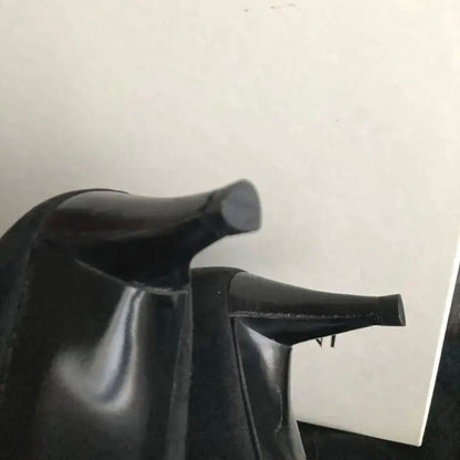 Saint Laurent rive gauche Short Boots Shoes EU 36.0 US 6.0 Suede Black Authentic