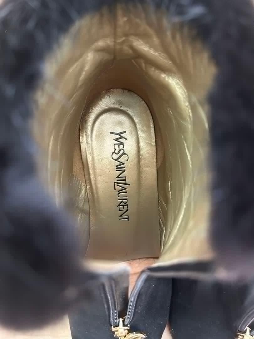 Saint Laurent Short Boots Shoes EU 37 US 7 Authentic