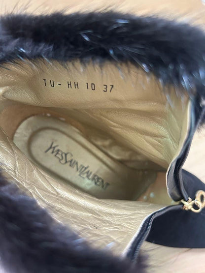 Saint Laurent Short Boots Shoes EU 37 US 7 Authentic