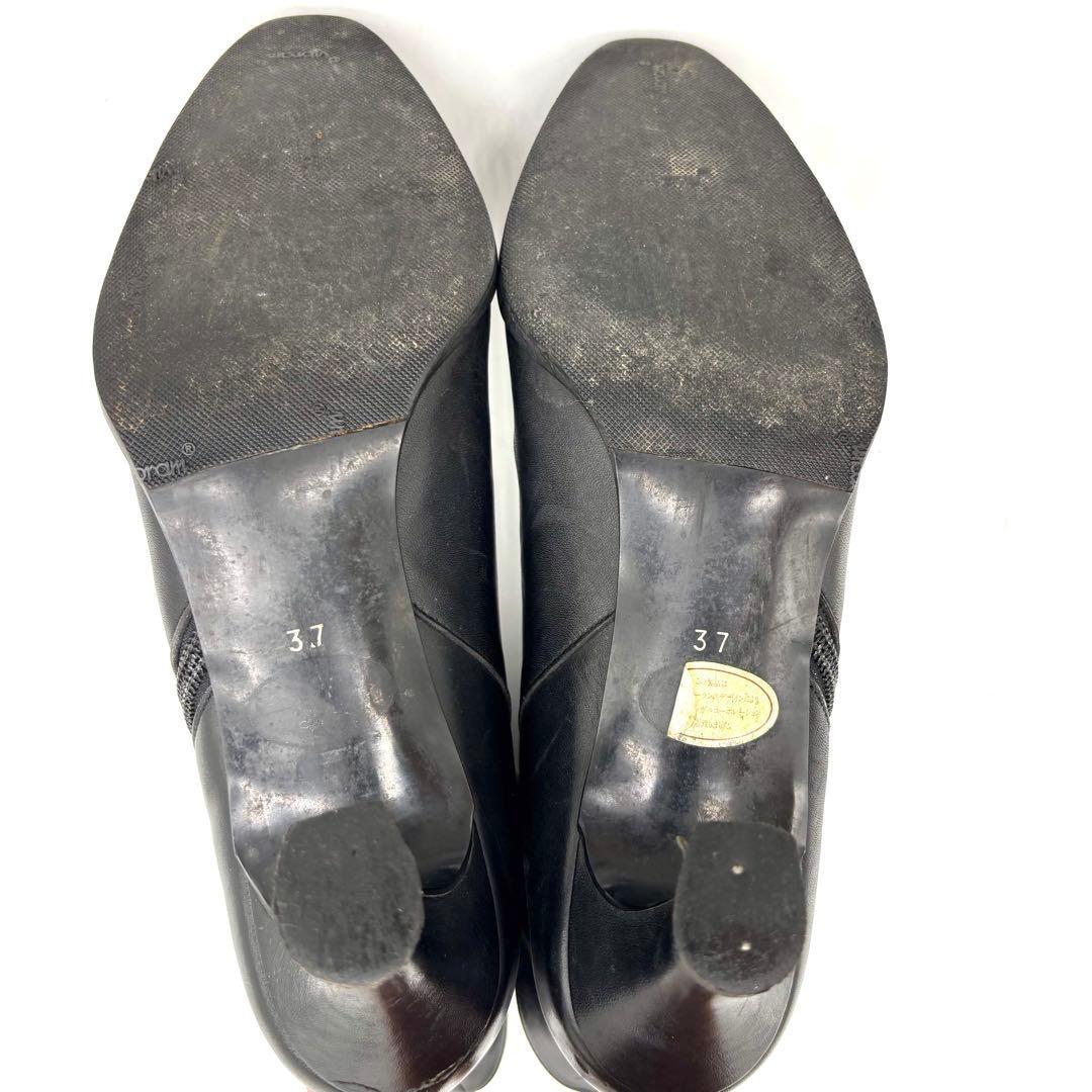 Saint Laurent Short Boots Shoes EU 37 US 7 Leather Black Authentic