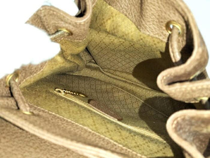 GUCCI Backpack Old Bamboo Suede Brown Authentic