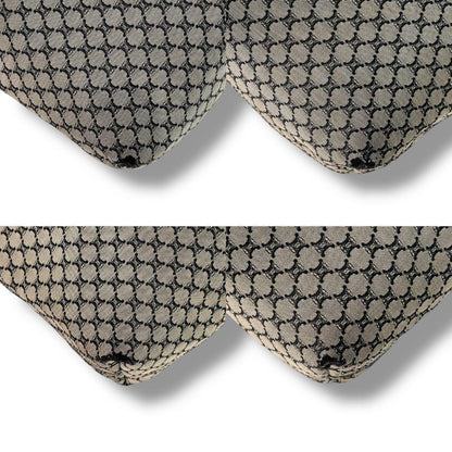 CELINE Hand Bag Tote Purse Macadam Leather Navy Authentic