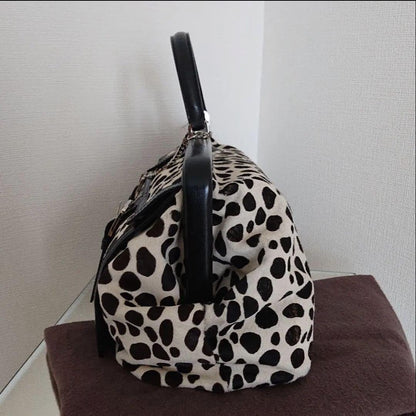 CELINE Hand Bag Tote Purse Dalmatian Authentic