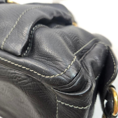 CELINE Hand Bag Tote Purse Boogie Leather Authentic