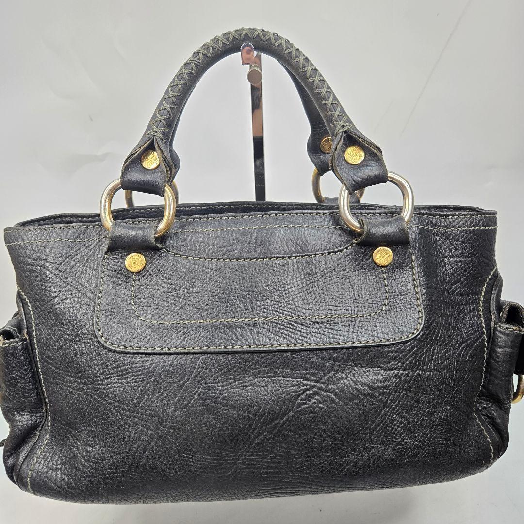 CELINE Hand Bag Tote Purse Boogie Leather Authentic