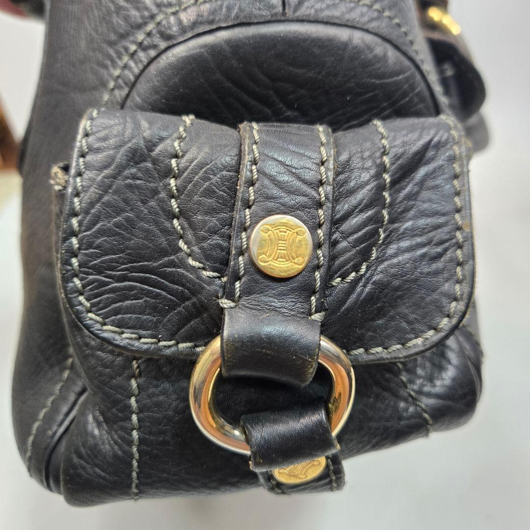 CELINE Hand Bag Tote Purse Boogie Leather Authentic