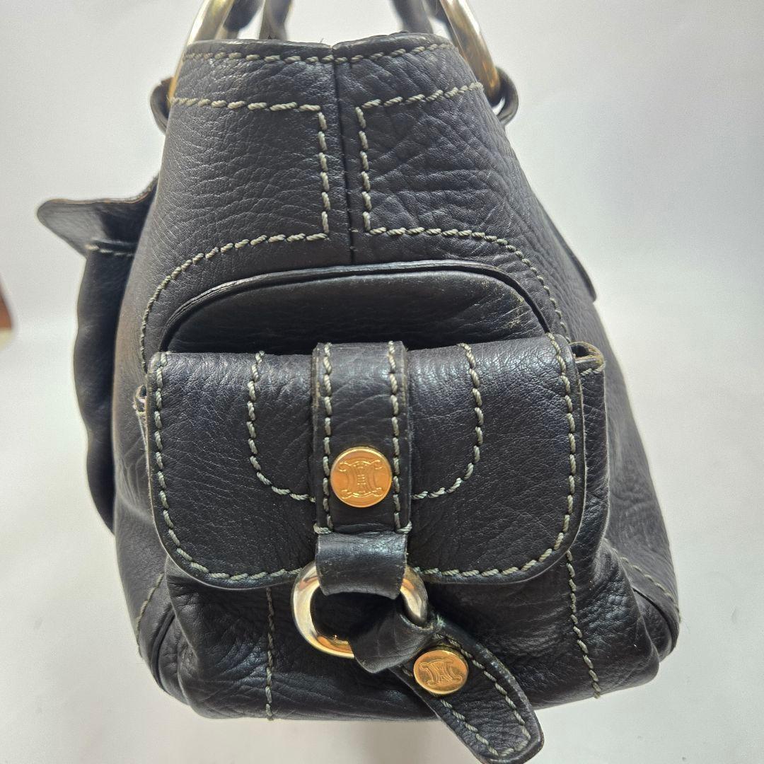 CELINE Hand Bag Tote Purse Boogie Leather Authentic