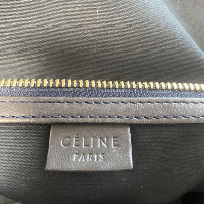 CELINE Hand Bag Tote Purse Macadam Canvas Leather Authentic