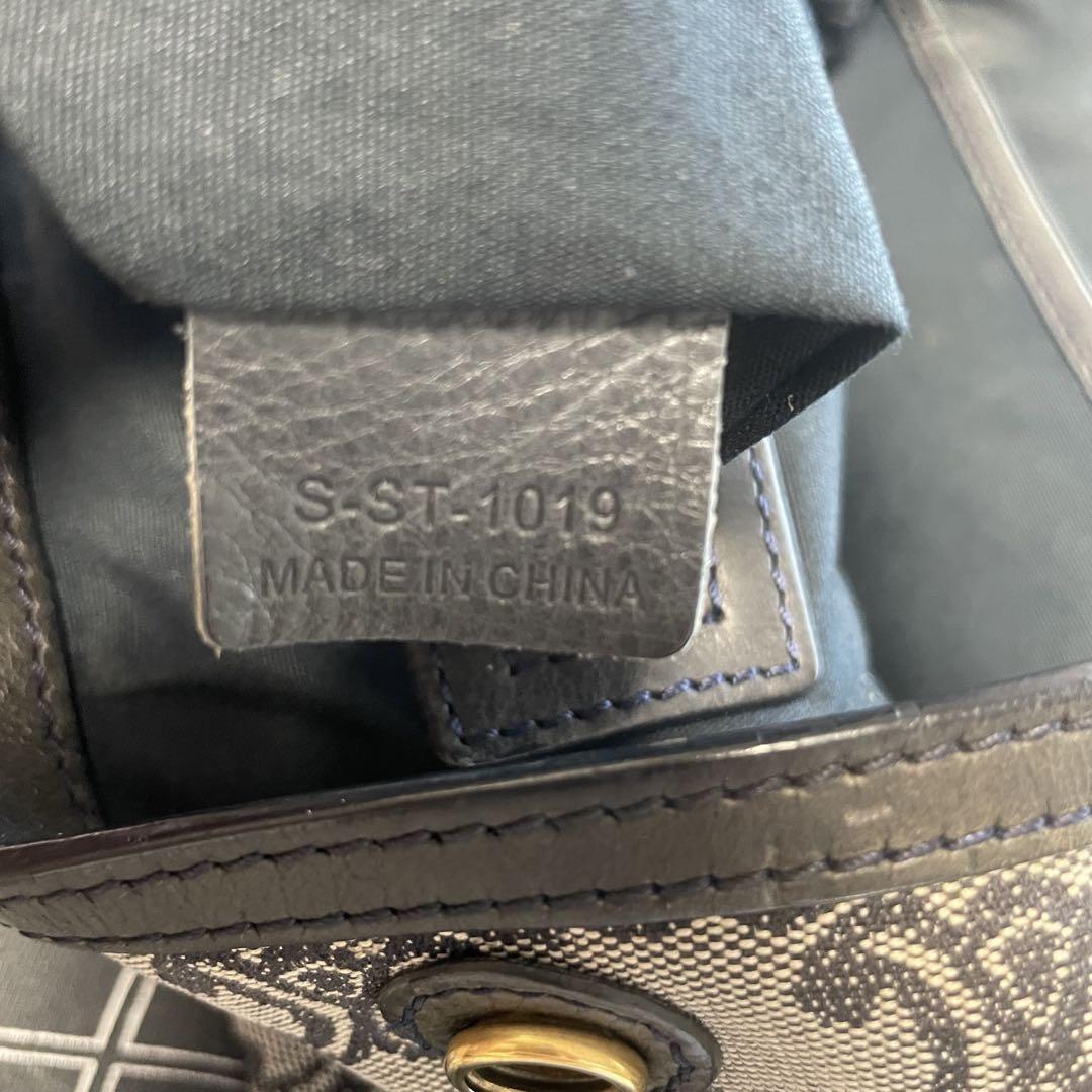 CELINE Hand Bag Tote Purse Macadam Canvas Leather Authentic