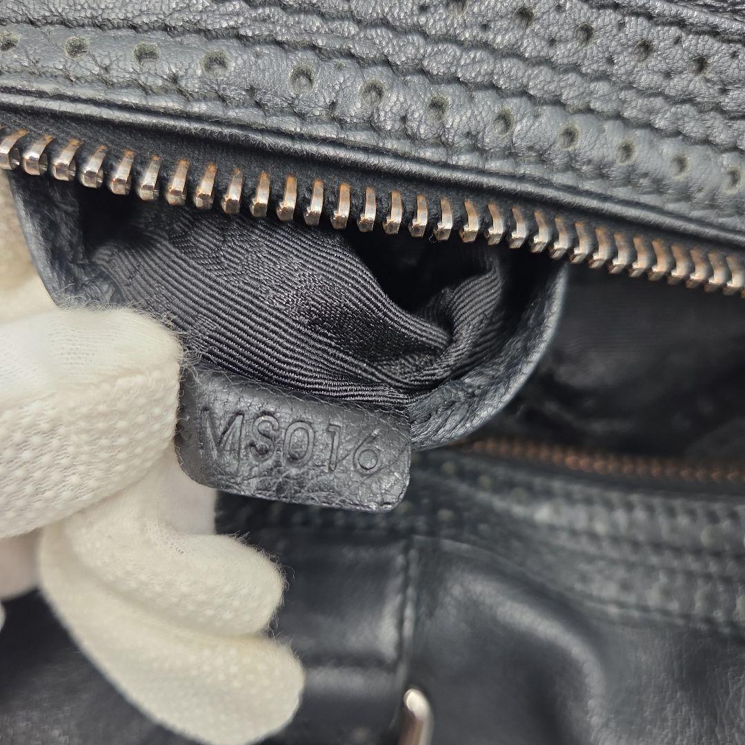 CELINE Mini Boston Bag Hand Tote Purse Leather Black Authentic