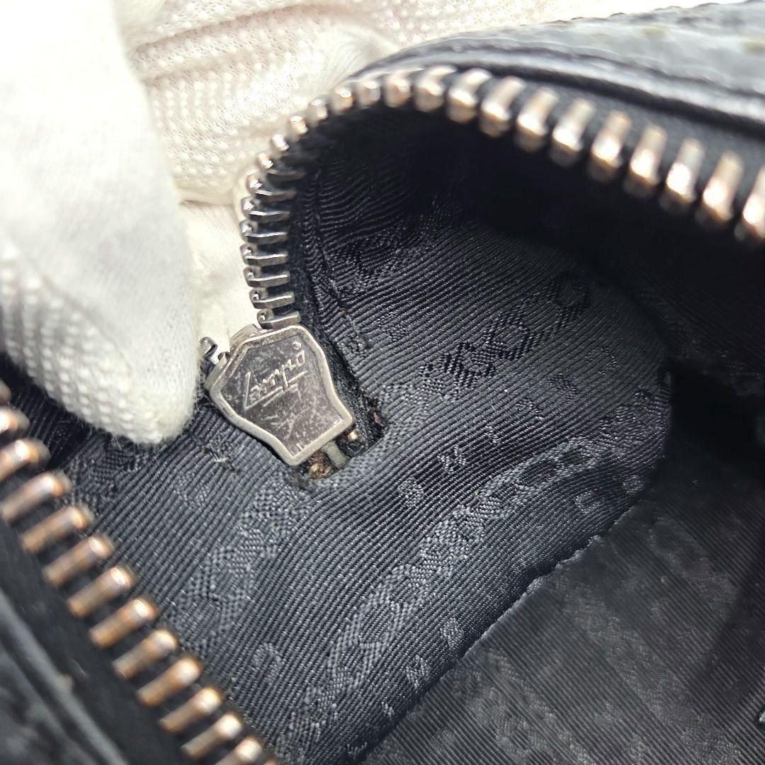 CELINE Mini Boston Bag Hand Tote Purse Leather Black Authentic