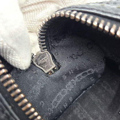 CELINE Mini Boston Bag Hand Tote Purse Leather Black Authentic