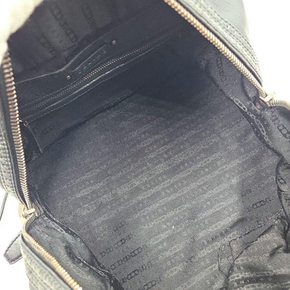 CELINE Mini Boston Bag Hand Tote Purse Leather Black Authentic