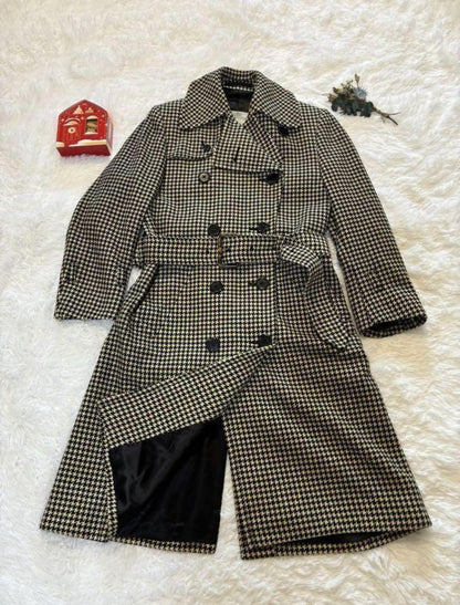 Aquascutum Trench Coat Club Check Asian fit M US size S Authentic