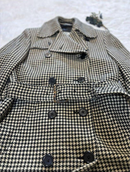 Aquascutum Trench Coat Club Check Asian fit M US size S Authentic